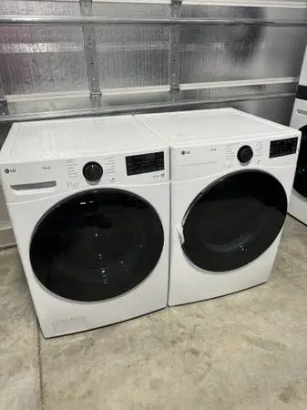 LG Ultra Large Capacity Smart Front Load Washer & Electric Dryer Set (White)