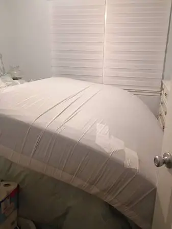 PURPLE KING SIZE MATTRESS W/METAL FRAME