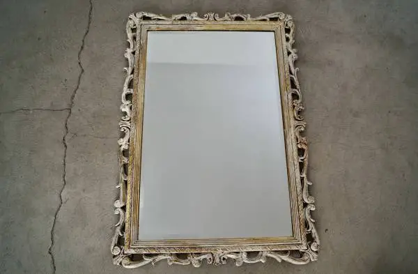 Vintage 1960s Hollywood Regency Beveled Mirror