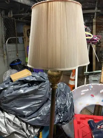 Tall 56 inches Brass lamp with shade