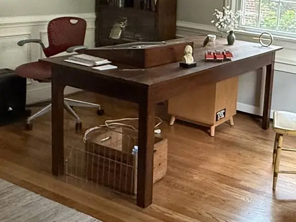 Handmade solid cherry executive desk. All wood.