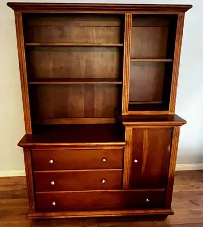 Hutch shelves drawers cabinet baby