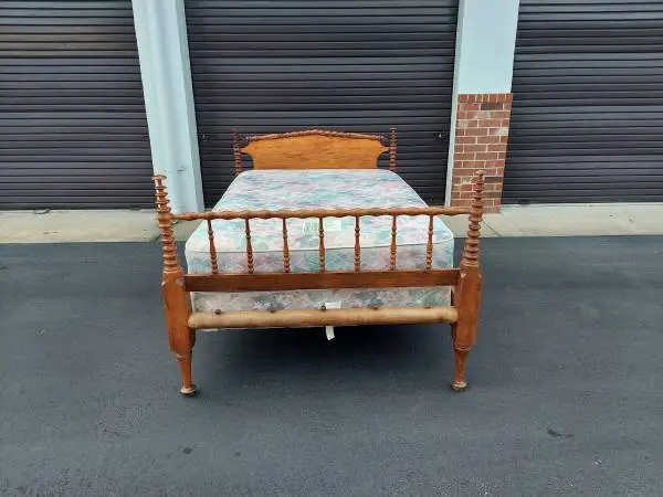 Antique Bobbin Rope Bed Not Quite Full Size.