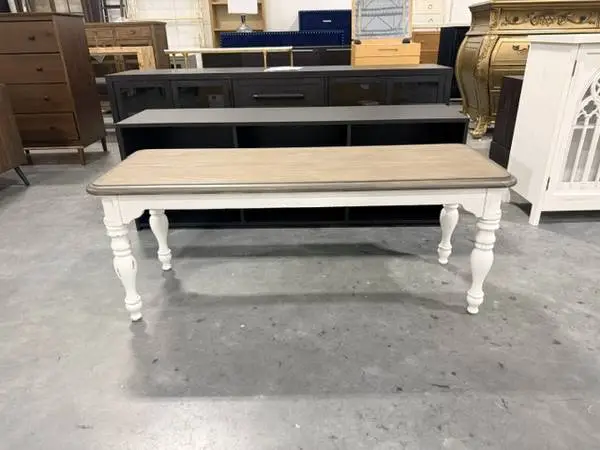 Laurel Foundry Modern Farmhouse Colchester Dining Bench White Walnut