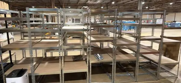 20 plus metal shelving units