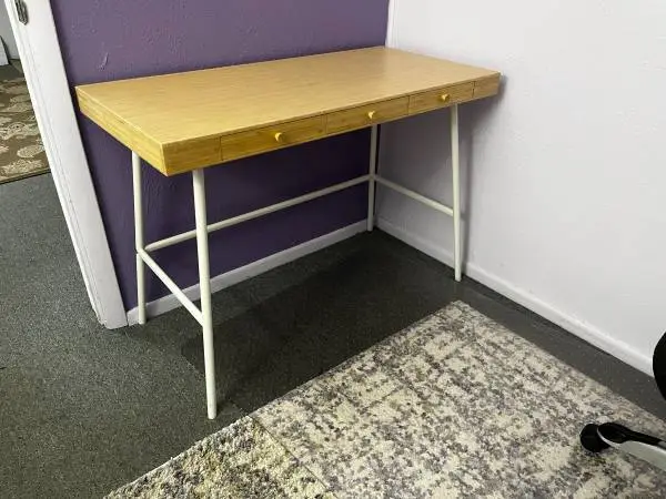 Ikea small bamboo desk