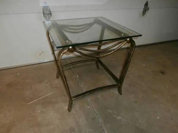 Glass Top side table