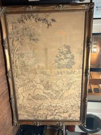 Gold Horse Tapestry Frame