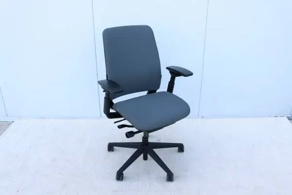 Steelcase Amia Gray Executive Ergonomic Office Chair Fully Adjustable