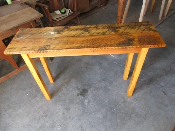 new handmade sofa/ hall table
