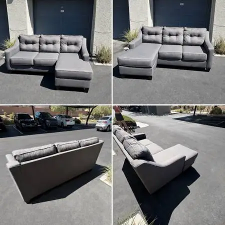 Like New! Ashley Furniture Sectional Couch W/Reversible Chase Lounge (FREE DELIV