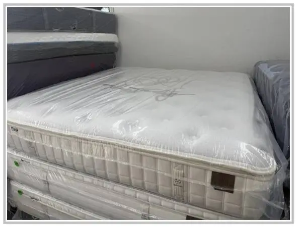 California King Koil Natural Collection Eurotop Mattress & Boxes Bed