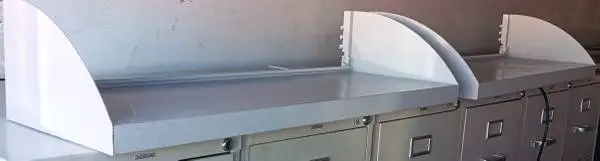 Steel Shelves,36 Wide by 13 Deep,Up To Two Available,7 side walls