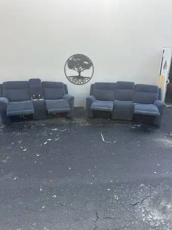 Power & Manual Reclining Living Room Set – Sofa + Loveseat