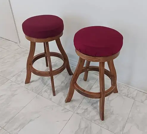 Swivel Bar-Height 30” Bar Stools (Pair)