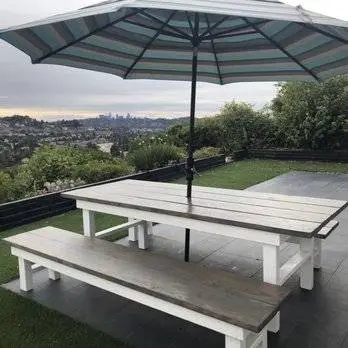 Picnic tables hand made real wood delivered
