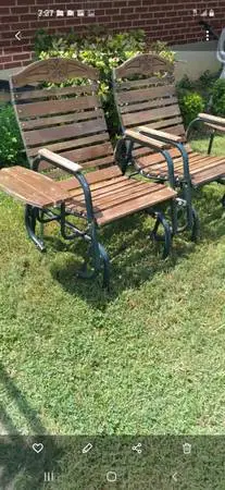 2 glider chairs