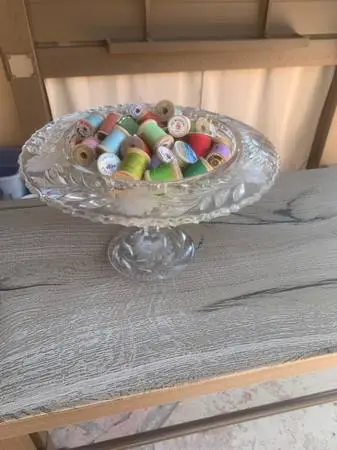 Sewing Thread Table Centerpiece