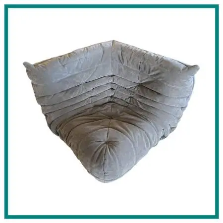 Michel Ducaroy For Ligne Roset Togo Corner Seat, Alcantara Chic
