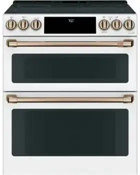 CAFE 30 MATTE WHITE SLIDE IN ELECTRIC RANGE (OUT OF BOX)