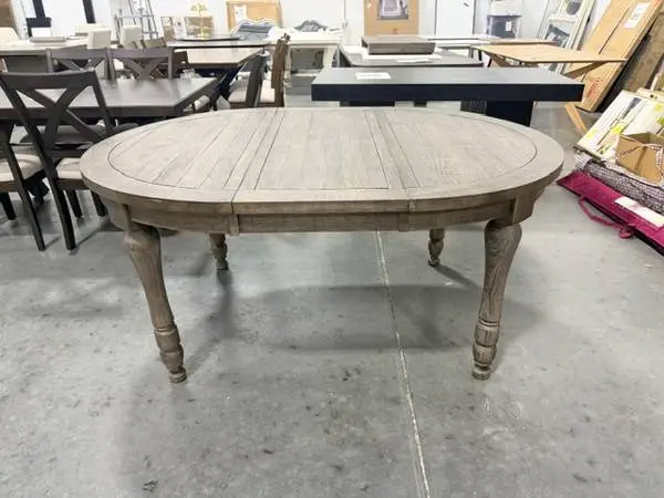 Laurel Foundry Karley Extendable Round Solid Wood Top Dining Table