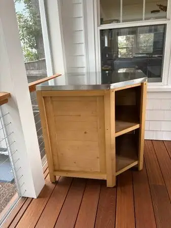 Outdoor Furniture - Corner Cedar Cabinet