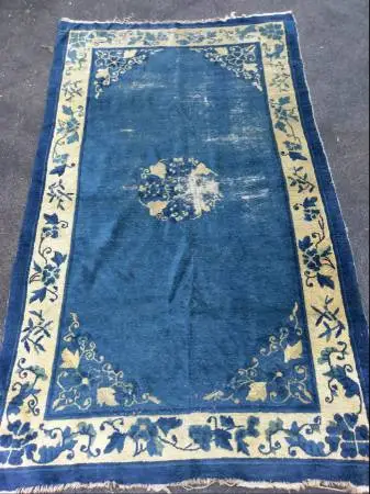 4 by 7 Antique Peking Wool Oriental Rug