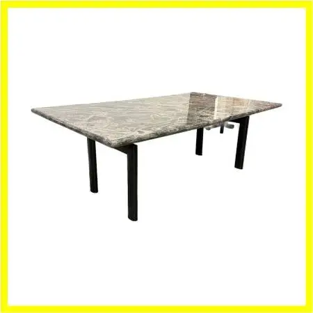 Le Corbusier Lc6 Tube D’avion Base + Bespoke Granite Top Dining Tabl