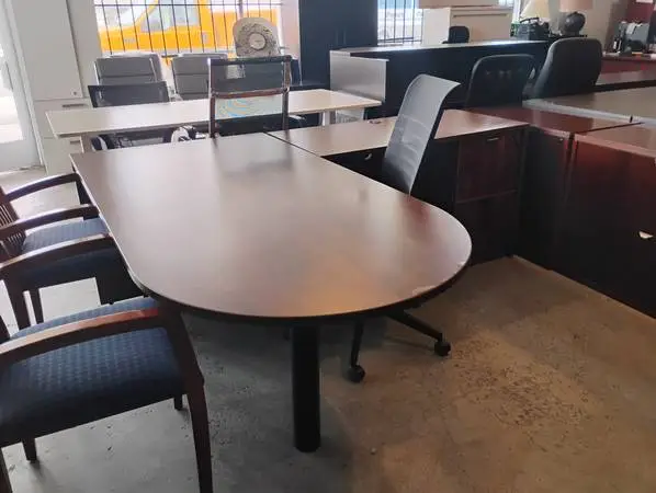 Bullet l shaped desk  espresso finish 3 available each