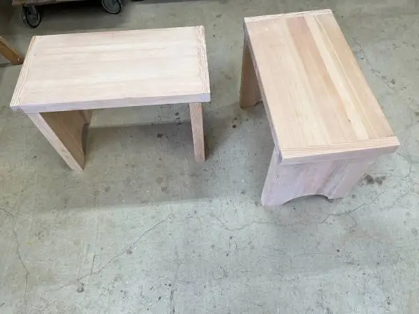Clear fir bench/seat