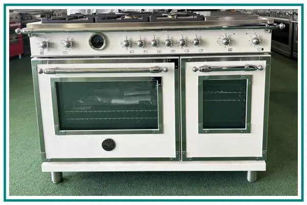 Bertazzoni Heritage 48 Free Standing Dual Fuel Range Ivory Gloss
