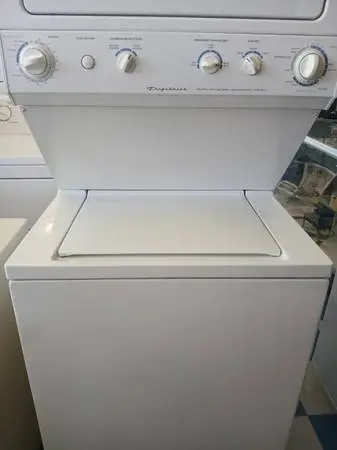 ~~~~~~> Frigidaire 27 non-computer electric washer dryer stack