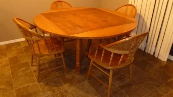 Oak Table and 4 Chairs
