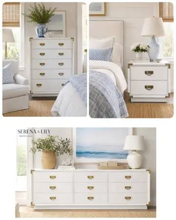 Serena & Lily long champagne dresser