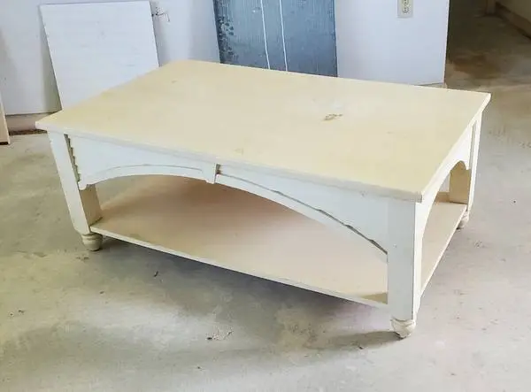 coffee table solid wood very sturdy