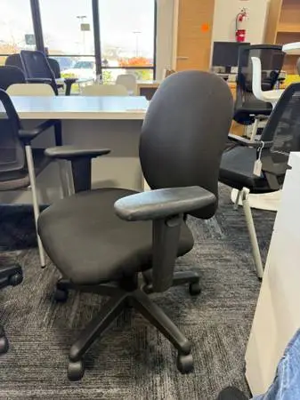 Ergonomic Seating - Basic and Delux versions Black Sit-On-It Chairs