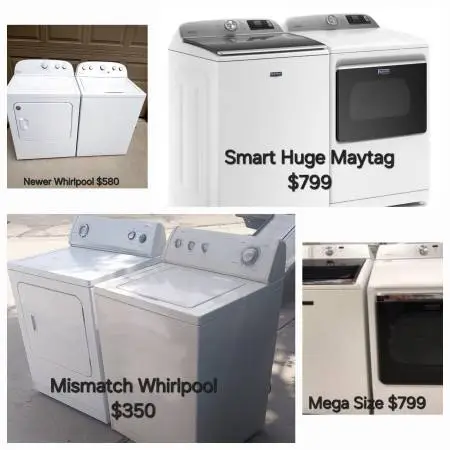 🇺🇲 MEGA SALE** XL W/D Washer and Dryer Sets 2oh8 8OI.I864