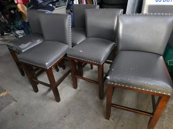 6 counter height chairs
