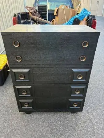 Vintage Mid Century Brutalist Style Chest by American of Martinsville