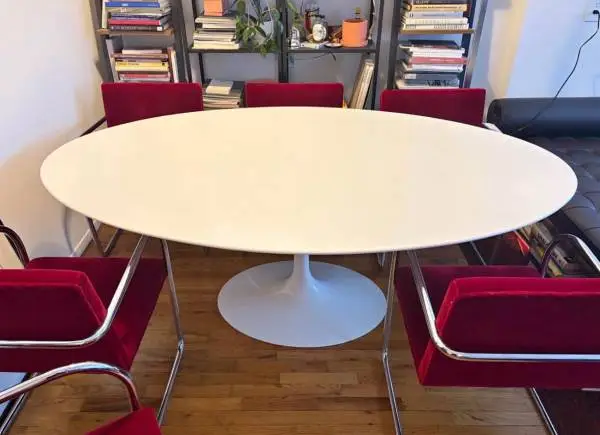 Authentic Knoll Saarinen Oval Dining Table (78”) / DWR