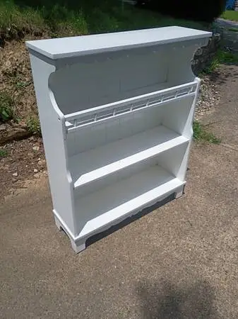 Solid wooden bookcase/ display shelf