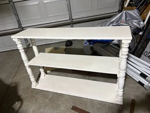 three-tier console/sofa table