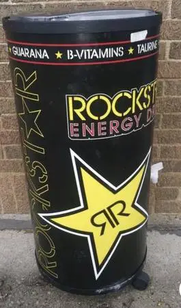 Rare rockstar beverage drink cooler fridge