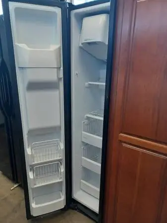 WHIRLPOOL SIde by side Refrigerator Wood Cabinet