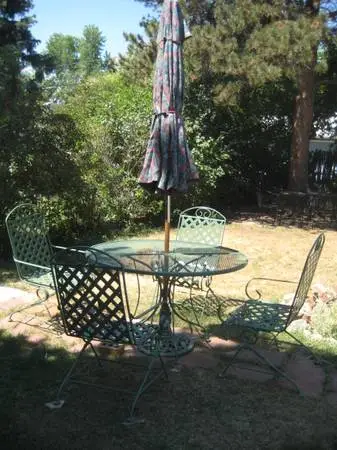 wrought iron patio set
