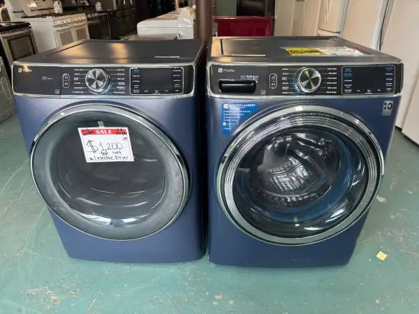 GE front load washer and dryer set 20% off
