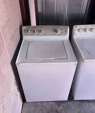 White GE Washer