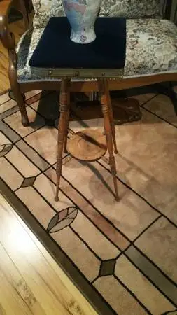 Velvet Top Smoking Table Furniture