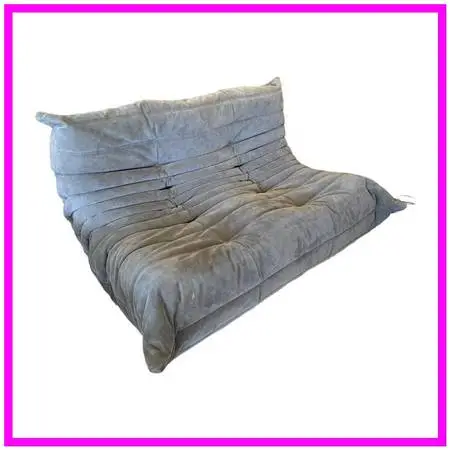 Michel Ducaroy For Ligne Roset Togo Loveseat, Alcantara Chic