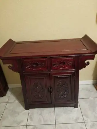 Rosewood Wind Top Altar cabinet